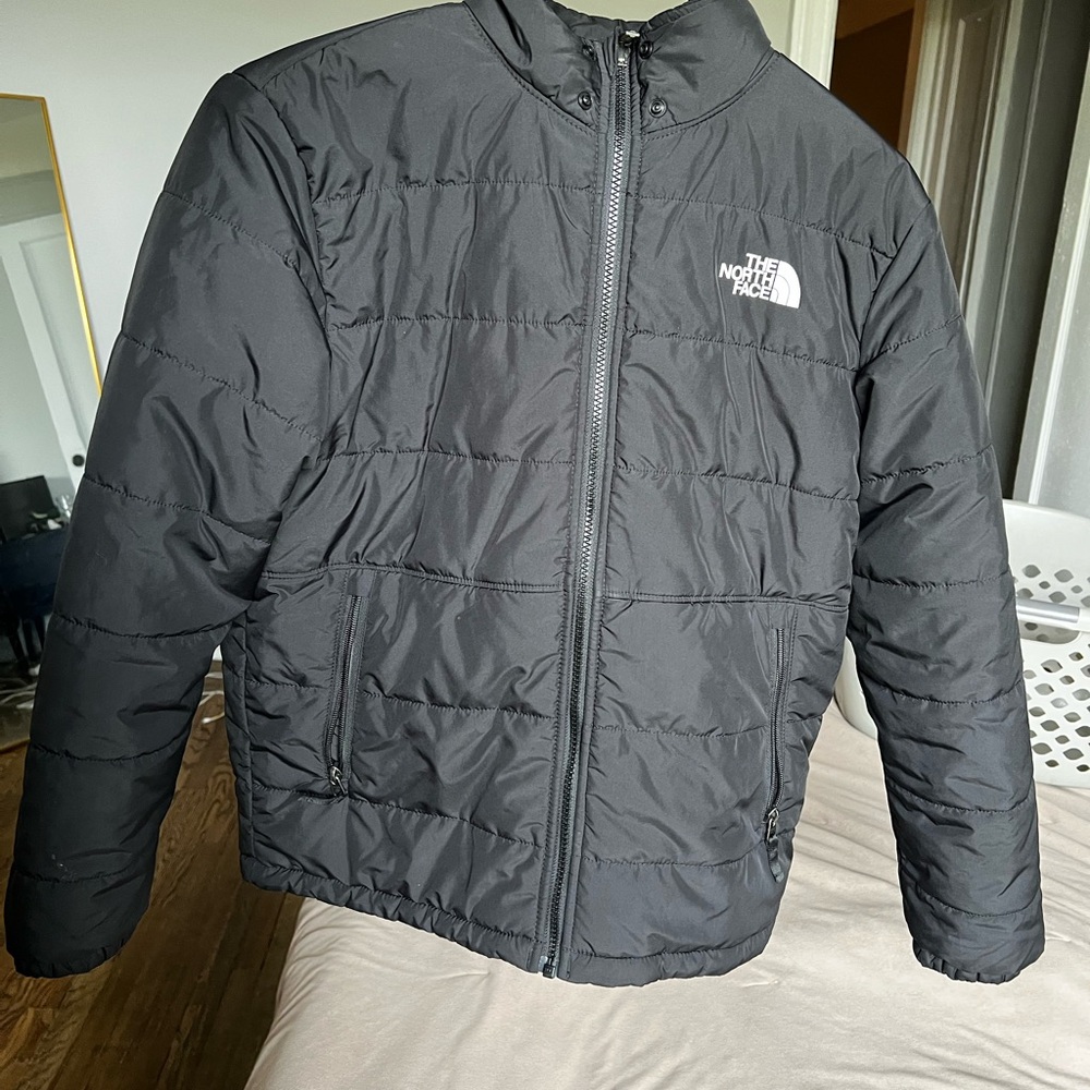 The North Face Black Puffer Jacket Quilted Insulated